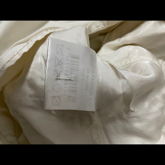 SOCIETA white Jacket 42 (Size 4) made in Italy - Picture 4 of 4